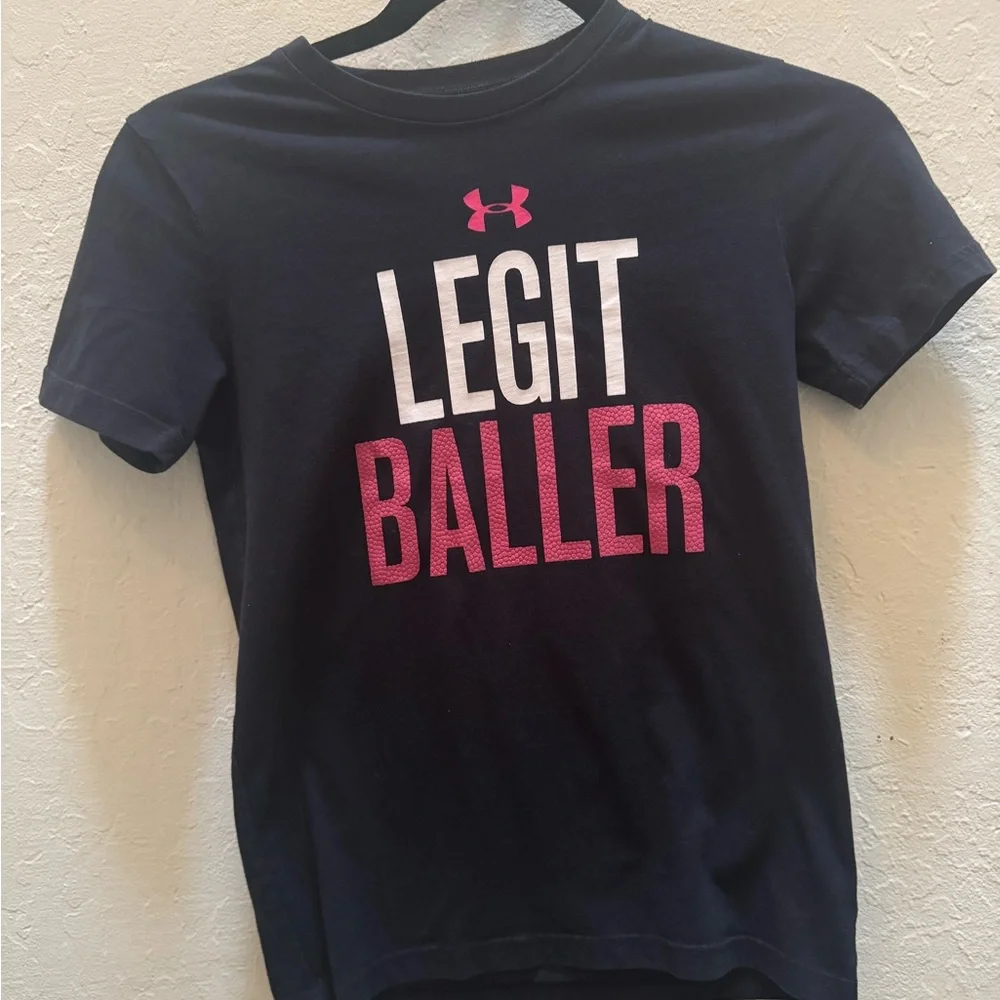 Under Armour Kids Navy 'Legit Baller' Tee